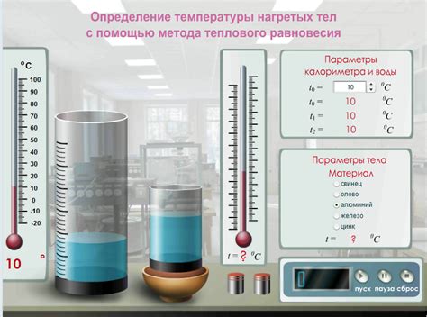 Определение установления теплового равновесия