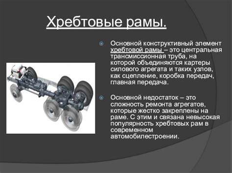 Определение хребтовой рамы и ее значение