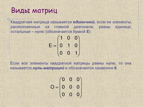 Определитель матрицы: основные понятия и методы расчета