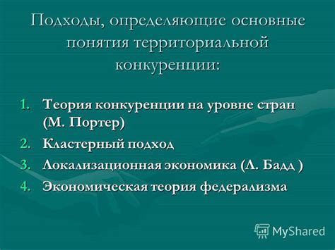 Основные понятия минорных стран