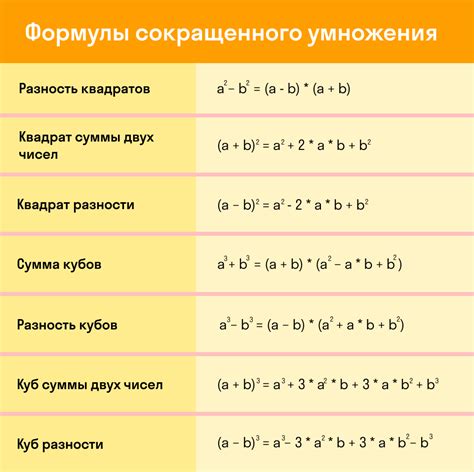 Основные правила для нахождения разности выражений