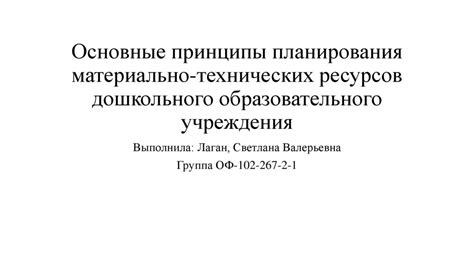 Основные принципы работы автономного образовательного учреждения