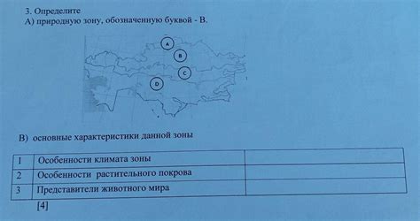 Основные характеристики зоны проведения