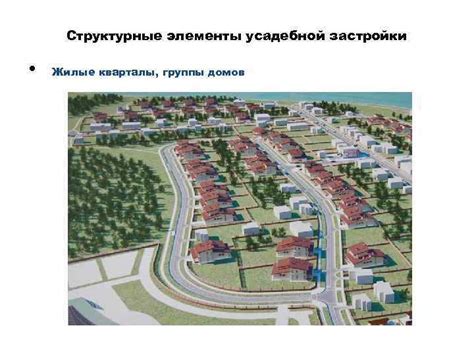 Основные характеристики усадебной застройки