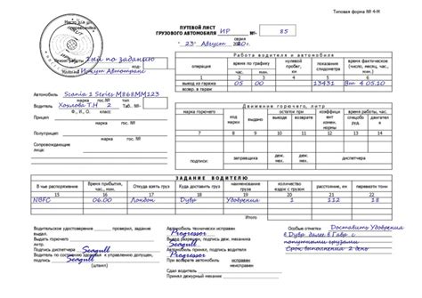 Особенности использования заправочного листа