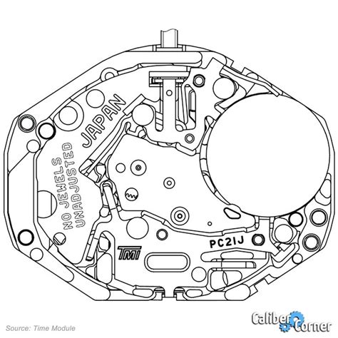 Особенности конструкции механизма Seiko PC21J