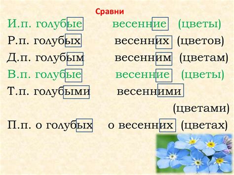 Особенности образования прилагательных 4 класса