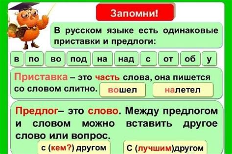 Особенности правописания приставок в русском языке