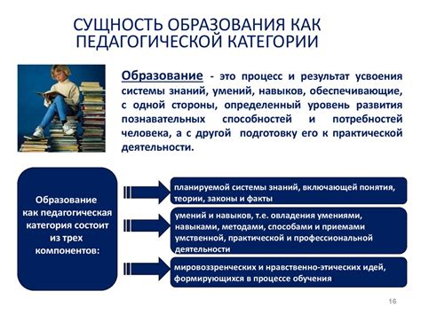 Особенности формирования категории образования