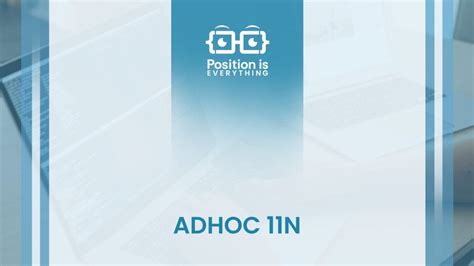 Особенности adhoc 11n