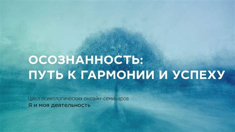 Осознанность: путь к гармонии