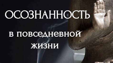 Осознанность в повседневной жизни