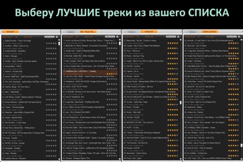 Отбор лучших треков