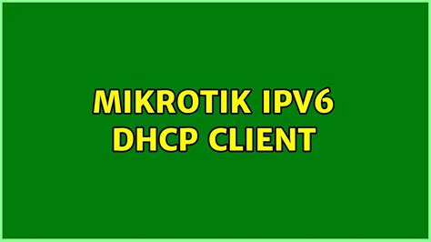 Отключение IPv6 на маршрутизаторе может привести к проблемам