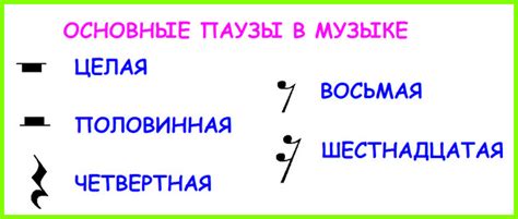 Отличие знака паузы от других знаков нотной письменности