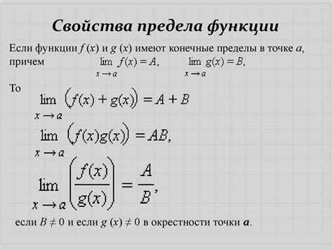 Отсутствие предела функции: понятие и определение