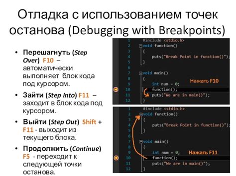 Ошибки и проблемы, связанные с использованием точек останова