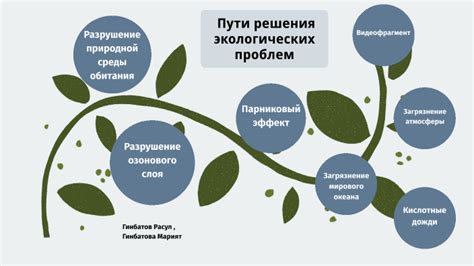 Перспективы решения проблем экологических катастроф