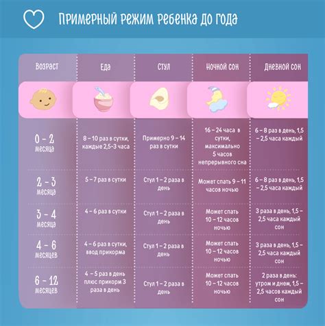 Пищевой режим грудничка и новорожденного младенца