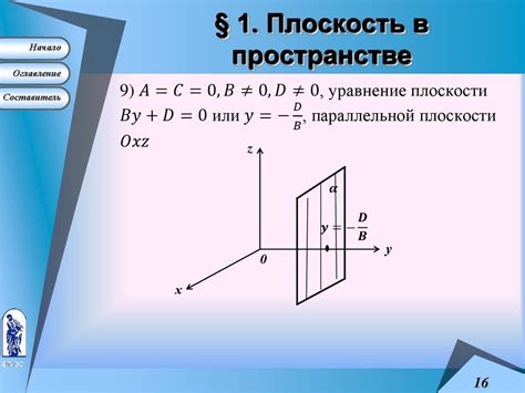 Плоскость и прямая: геометрическое взаимодействие