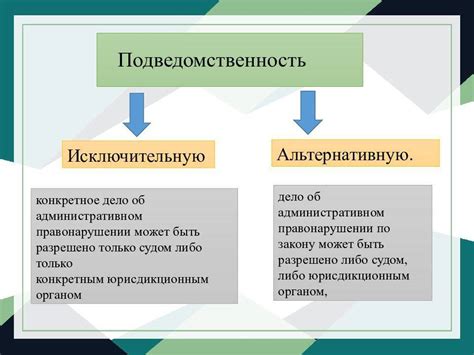 Подведомственность как понятие