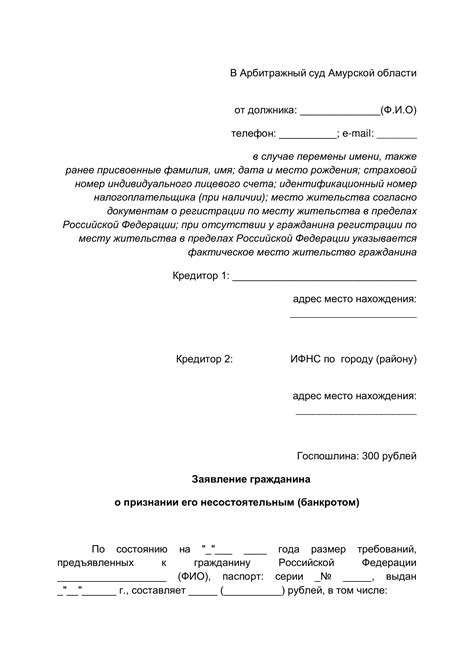 Подготовьте заявление и подавайте на банкротство