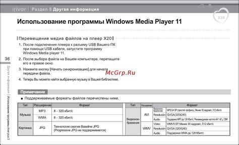 Поддерживаемые форматы файлов виртуального чтения pcmflash