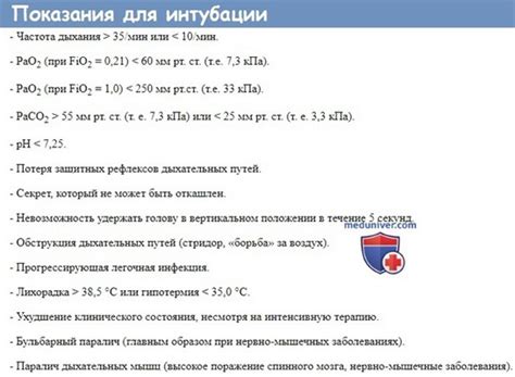 Показания для проведения