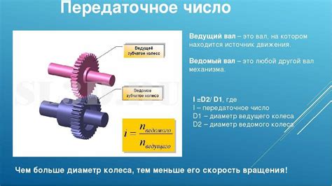 Понятие передаточного числа главной передачи