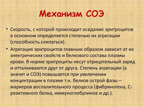 Понятие увеличенного соэ