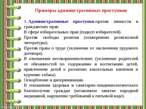 Последствия административных проступков для граждан