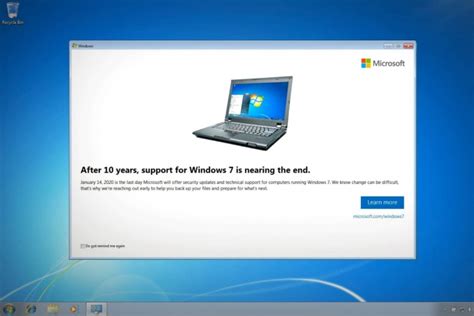 Последствия и решения при прекращении поддержки Windows 7