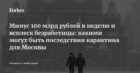 Последствия карантина для экономики Москвы