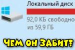 Почему невидно, чем заполнен жесткий диск?