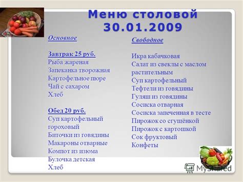 Почему перспективное меню важно?