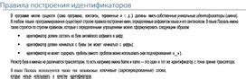 Правила использования ожидаемых идентификаторов в Паскале