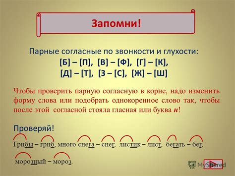 Правило 7: Что делать, если проверяемая согласная стоит после сочетания сонорных и звонких согласных?