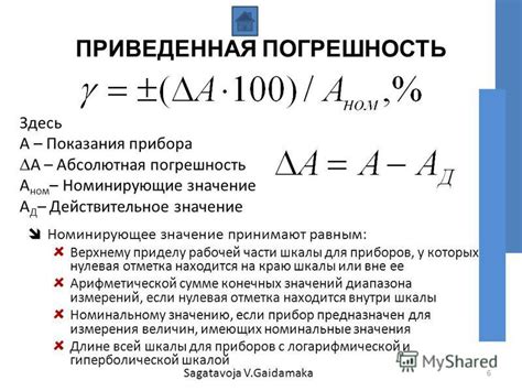 Практический пример: расчет приведенной погрешности для конкретного измерения