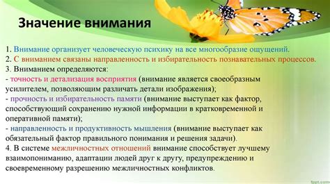 Практическое значение внимания