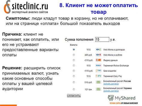 Предоставленные варианты