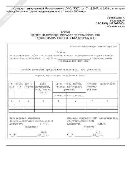 Предполагаемый год введения нового срока службы