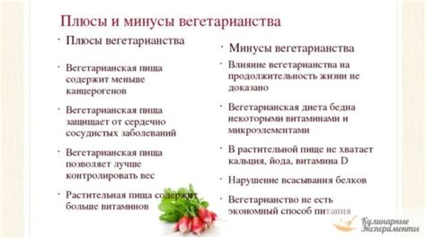 Преимущества вегетарианского образа жизни