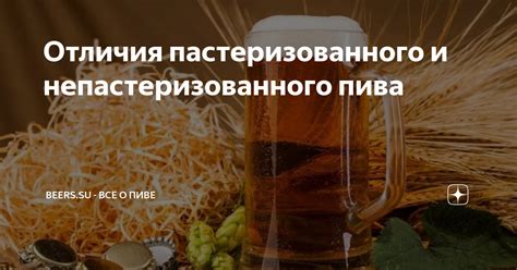 Преимущества и недостатки пастеризованного пива