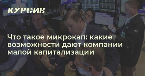 Преимущества и риски инвестиций в компании малой капитализации