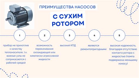 Преимущества насоса с сухим ротором