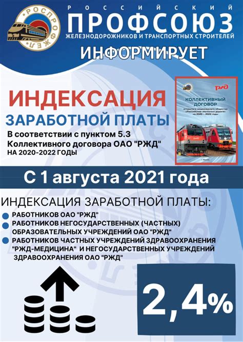 Преимущества проиндексированной заработной платы в РЖД