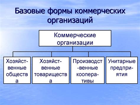 Преимущества установления коммерческих целей