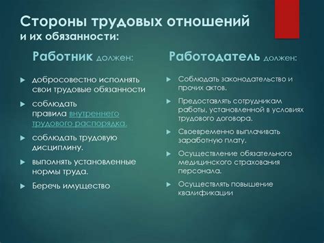 Признаки формальных отношений