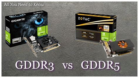 Применение GDDR3 и GDDR5