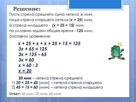 Примеры задач с решением уравнений в 5 классе